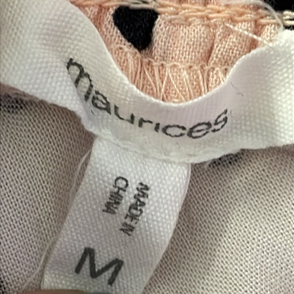 Maurices Pink Polka Dot Tiered Skirt - Picture 4 of 4